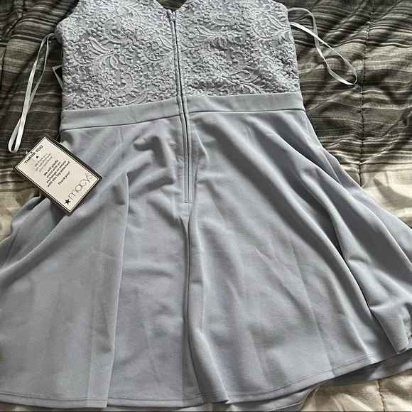macys dusty blue dress Macy Dress in Dusty Blue main image 1